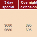 Price image – Group A excl midweek